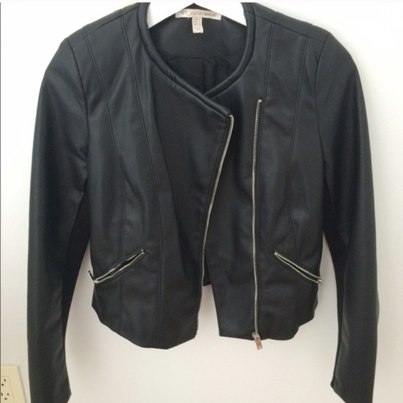 Zara Jackets & Blazers - Zara Asymmetrical Zip Moto Jacket